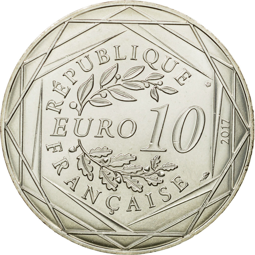 France, 10 Euro, Paris universelle, 2017, MS(64), Silver