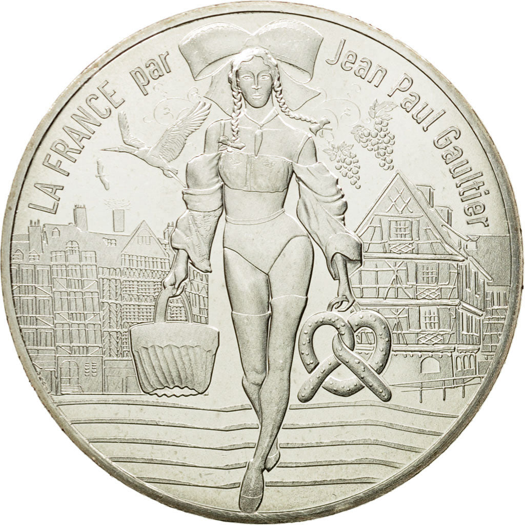 France, 10 Euro, L'Alsace gourmande, 2017, MS(64), Silver
