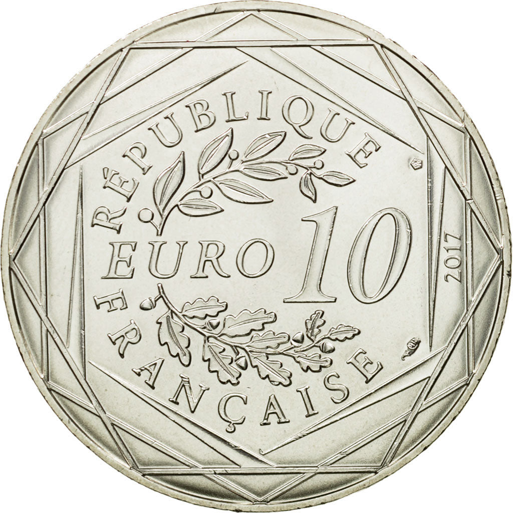France, 10 Euro, Le Nord vivifiant, 2017, MS(64), Silver