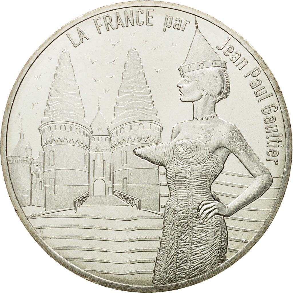 France, 10 Euro, La Touraine royale, 2017, MS(64), Silver