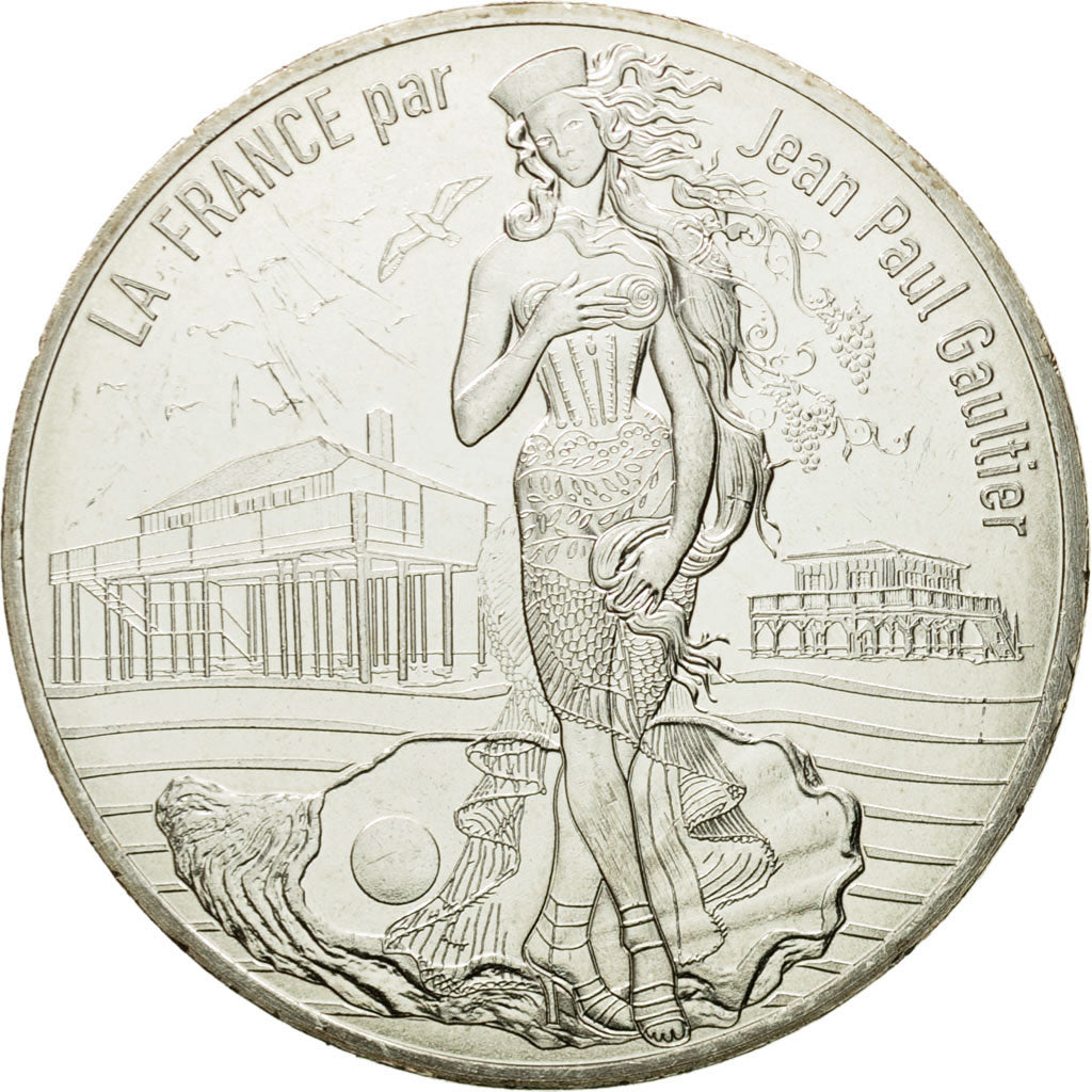 France, 10 Euro, L'Aquitaine nouvelle, 2017, MS(64), Silver
