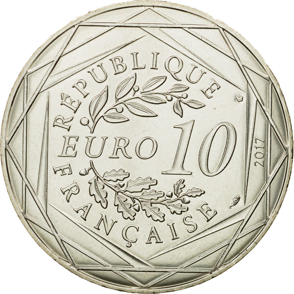France, 10 Euro, Toulouse la conquérante, 2017, MS(64), Silver