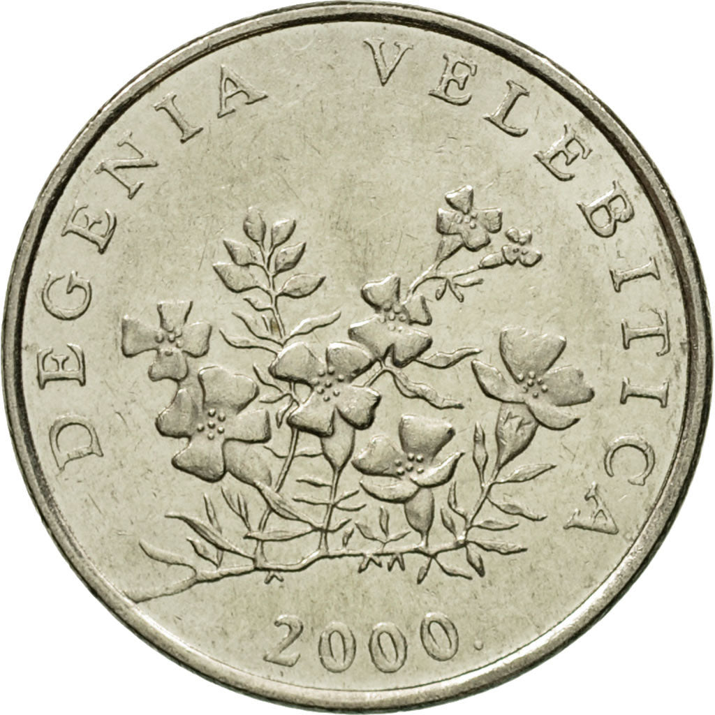 Coin, Croatia, 50 Lipa, 2000, AU(50-53), Nickel plated steel, KM:19