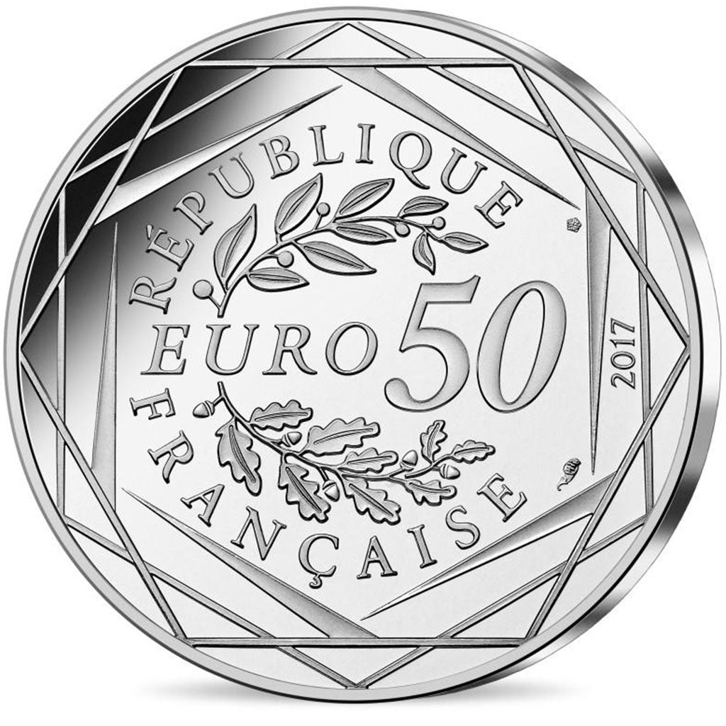 Francia, 50 Euro, Jean Paul Gaultier, 2017, FDC, Argento