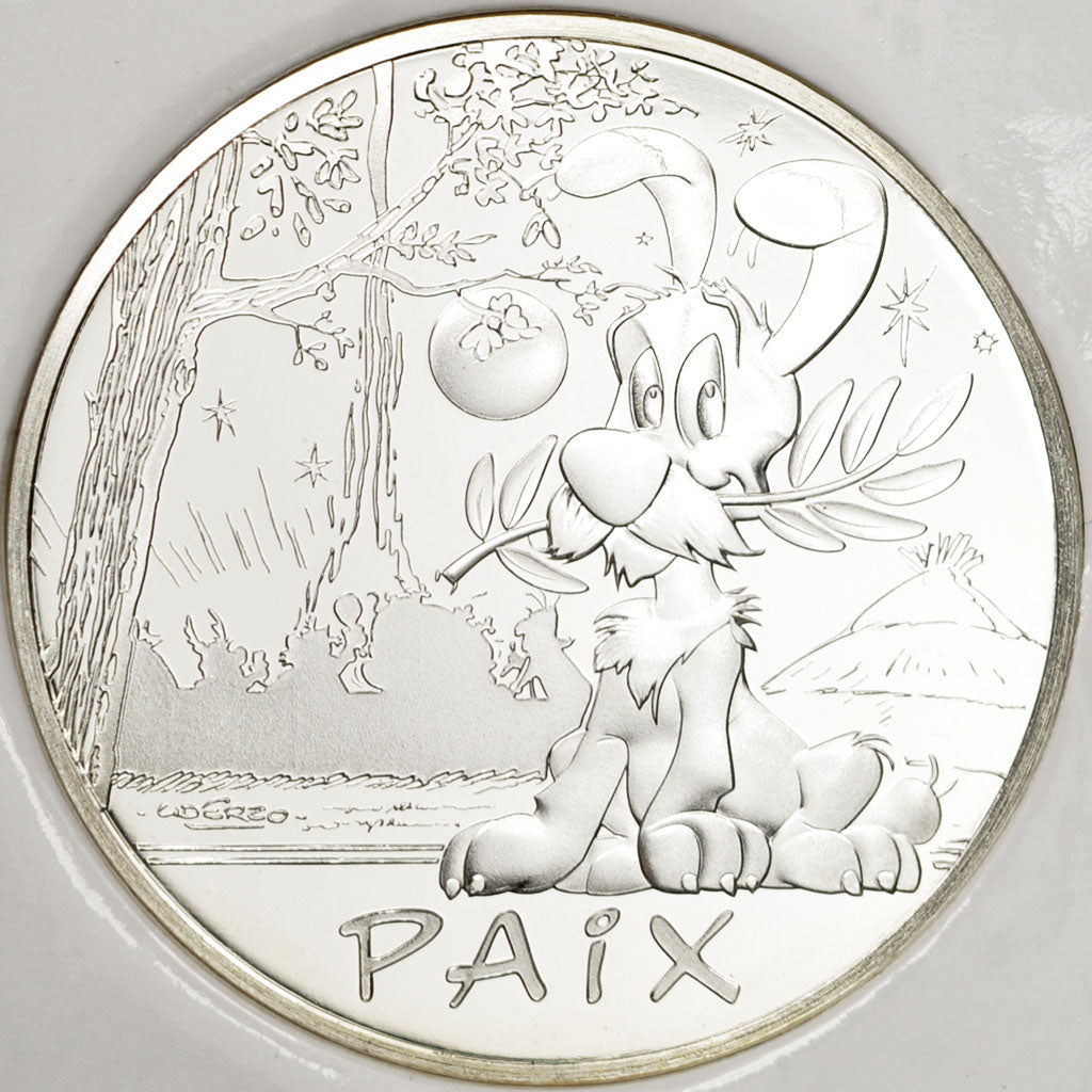 France, 50 Euro, Astérix, Paix, 2015, MS(65-70), Silver