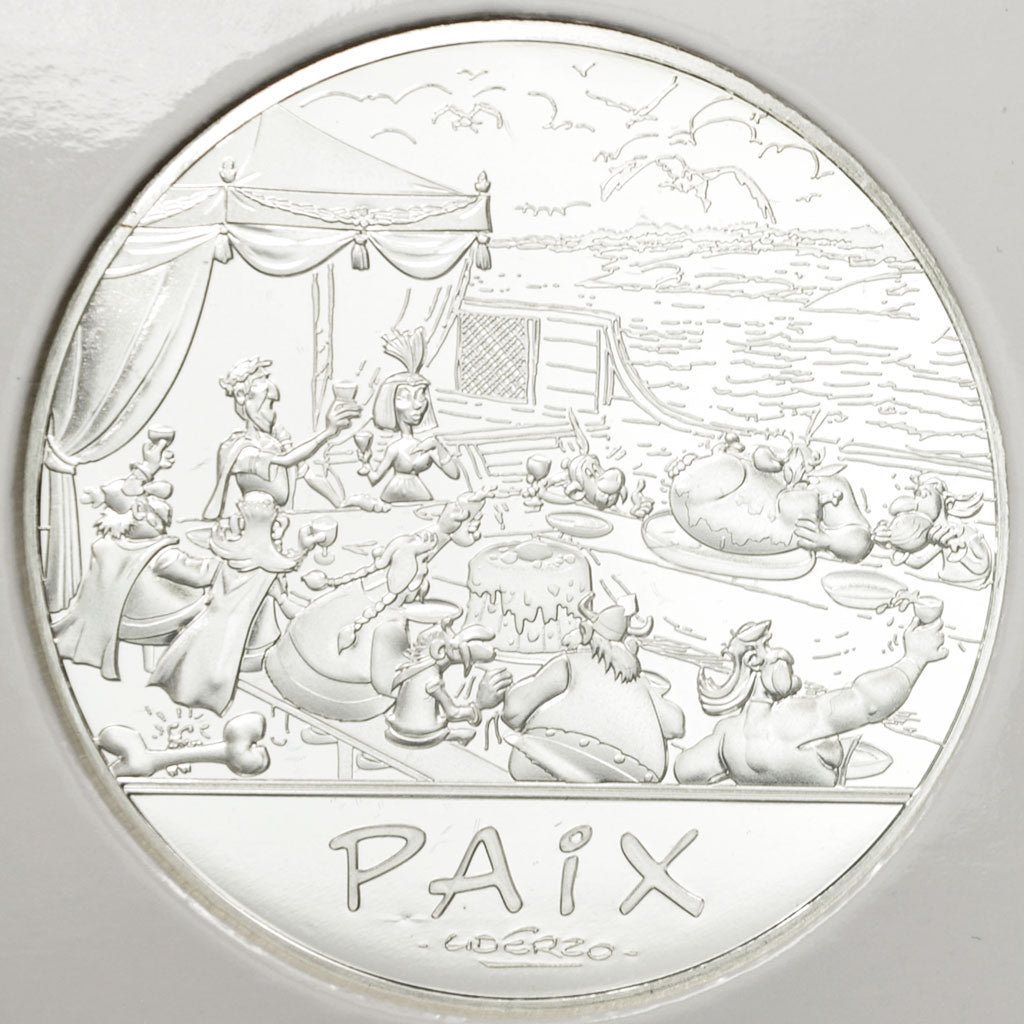 France, 50 Euro, Astérix, Paix, 2015, MS(65-70), Silver