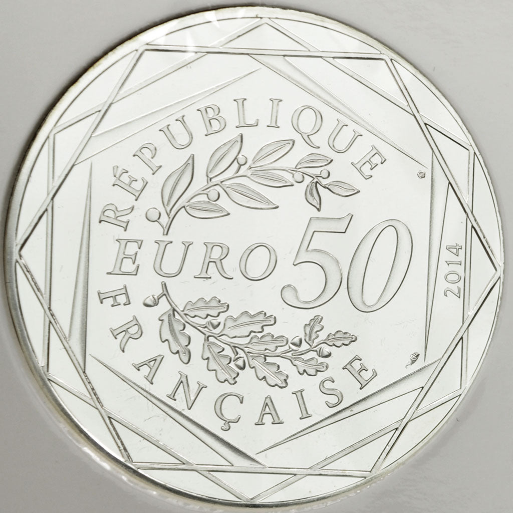 France, 50 Euro, Paix, Sempé, 2014, MS(65-70), Silver