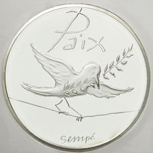 France, 50 Euro, Paix, Sempé, 2014, MS(65-70), Silver
