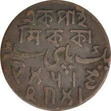 INDIA-BRITISH, Pice, 1829, Calcutta, KM #56, EF(40-45), Copper, 26, 6.34