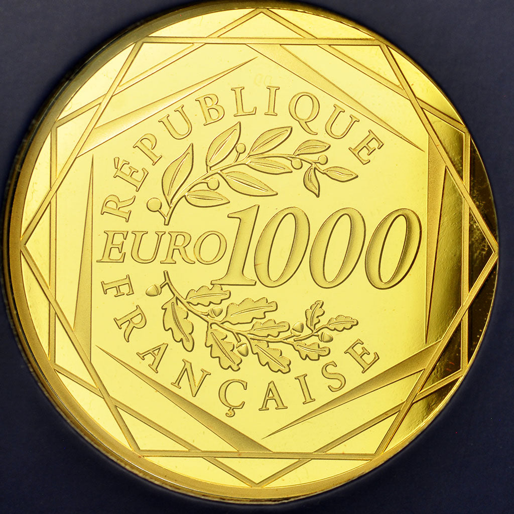 France, 1000 Euro, 2015, MS(65-70), Gold