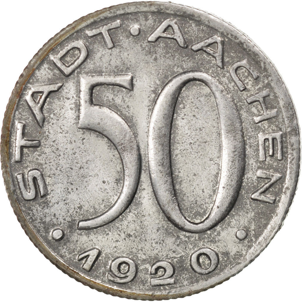 Germany, 50 Pfennig, 1920, AU(55-58), Steel, 5.13