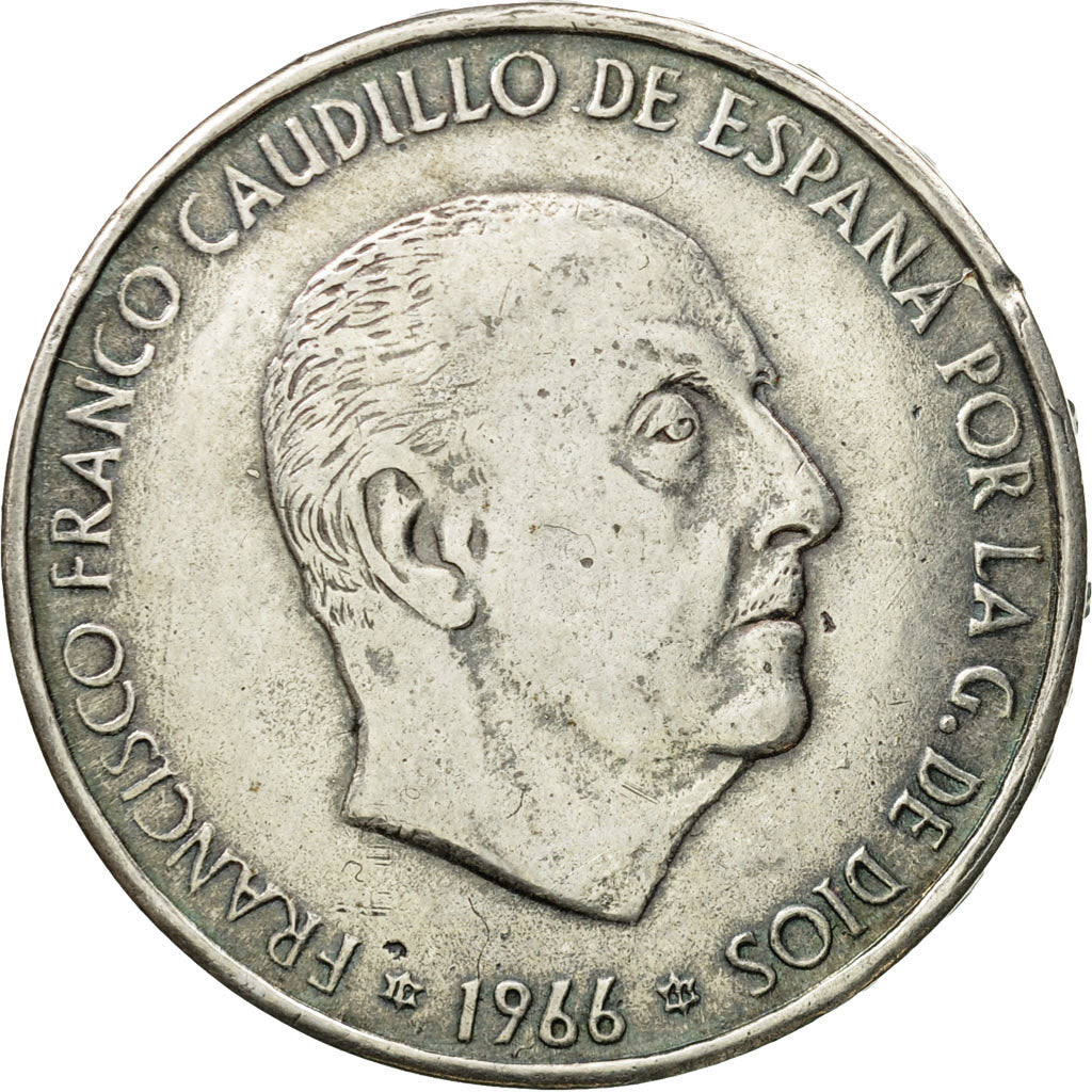 Münze, Spanien, Caudillo and regent, 100 Pesetas, 1966, Madrid, SS, Silber
