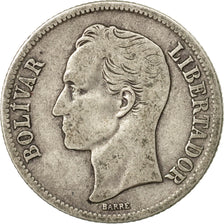 Coin, Venezuela, Gram 5, Bolivar, 1945, Philadelphia, VF(30-35), Silver, KM:22a