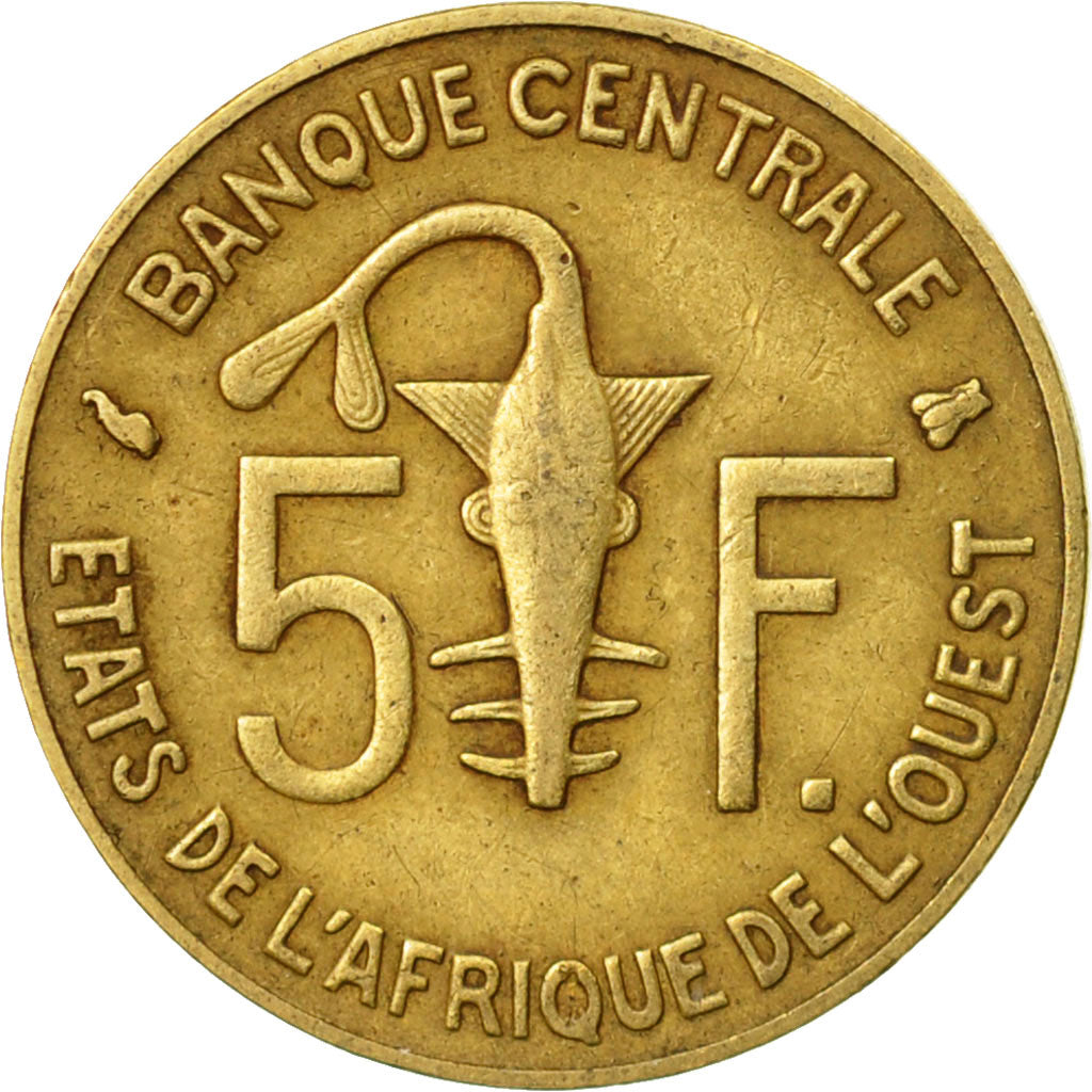 Moneta, Stati dell'Africa occidentale, 5 Francs, 1995, Paris, BB
