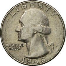 Coin, United States, Washington Quarter, Quarter, 1968, U.S. Mint, Denver