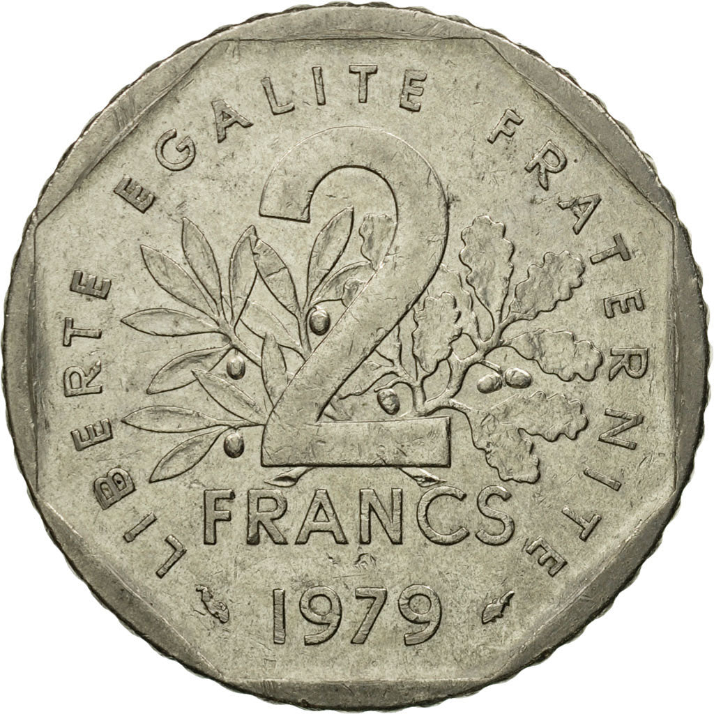 Coin, France, Semeuse, 2 Francs, 1979, Paris, EF(40-45), Nickel, KM:942.1