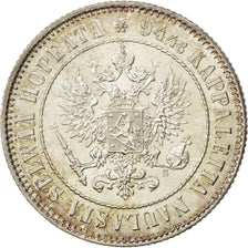 FINLAND, Markka, 1915, Helsinki, KM #3.2, MS(63), Silver, 24, 5.15