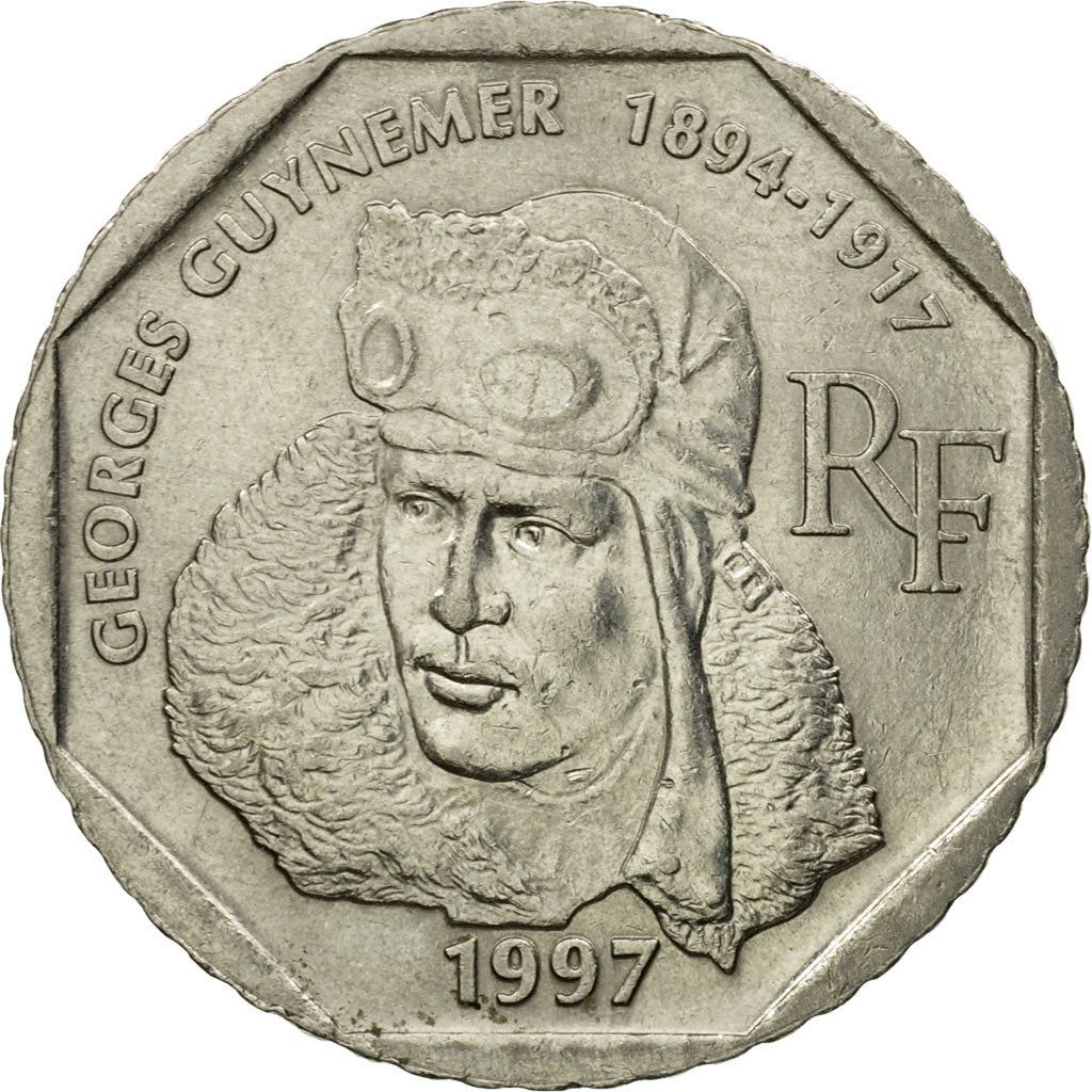 Monnaie, France, Guynemer, 2 Francs, 1997, Paris, SUP, Nickel, Gadoury:550