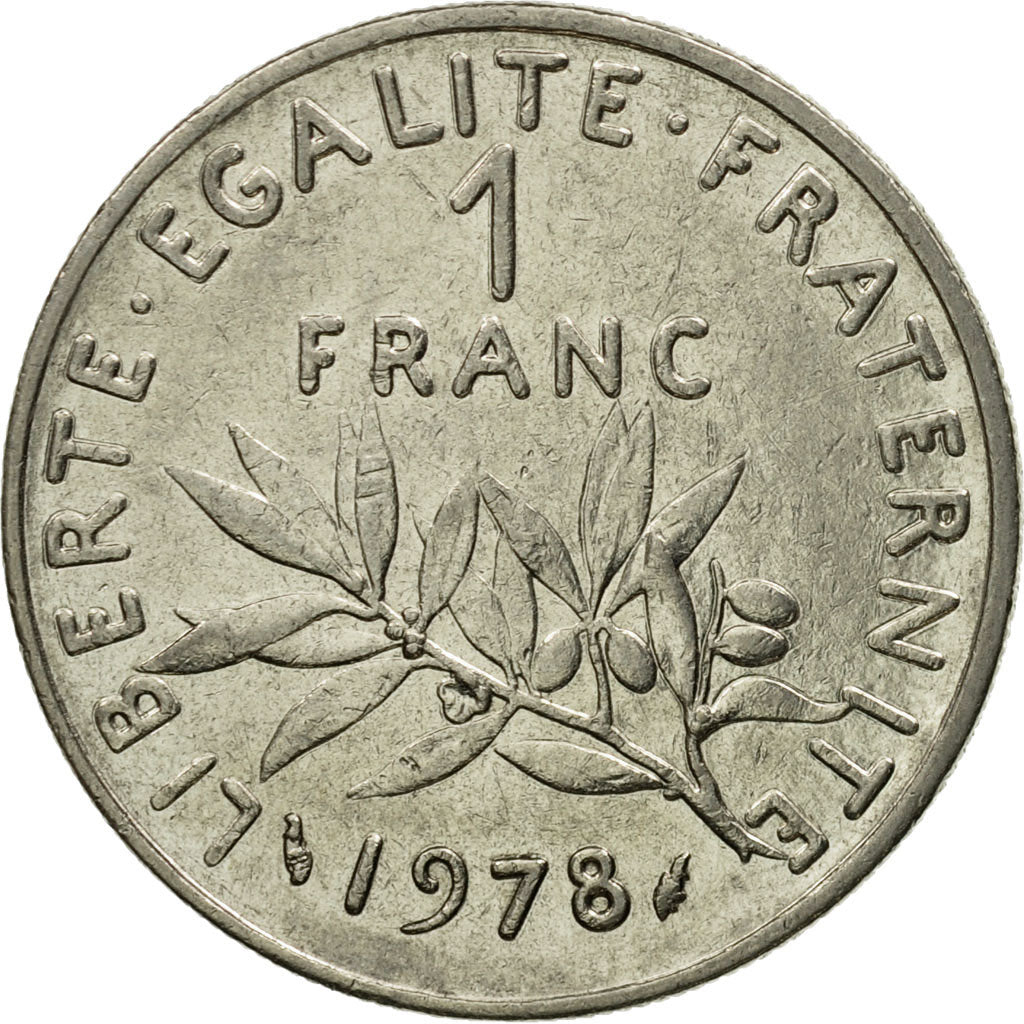 Coin, France, Semeuse, Franc, 1978, Paris, EF(40-45), Nickel, KM:925.1