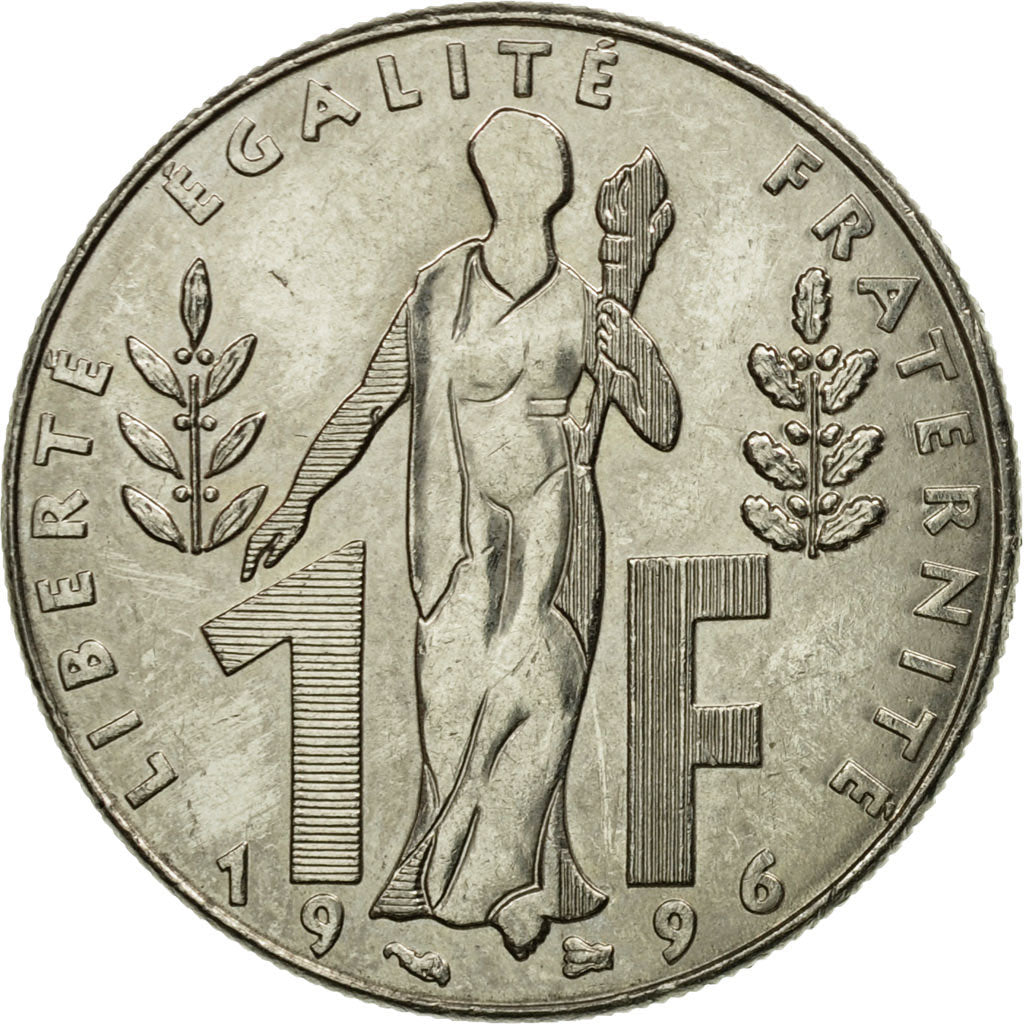 Moneta, Francia, Jacques Rueff, Franc, 1996, Paris, SPL-, Nichel, KM:1160