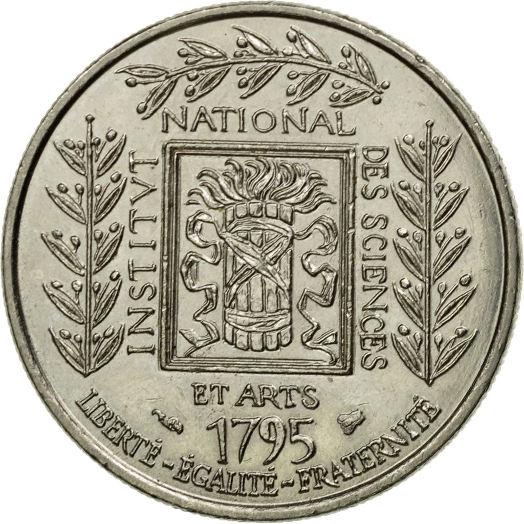 Coin, France, Institut, Franc, 1995, Paris, AU(55-58), Nickel, KM:1133