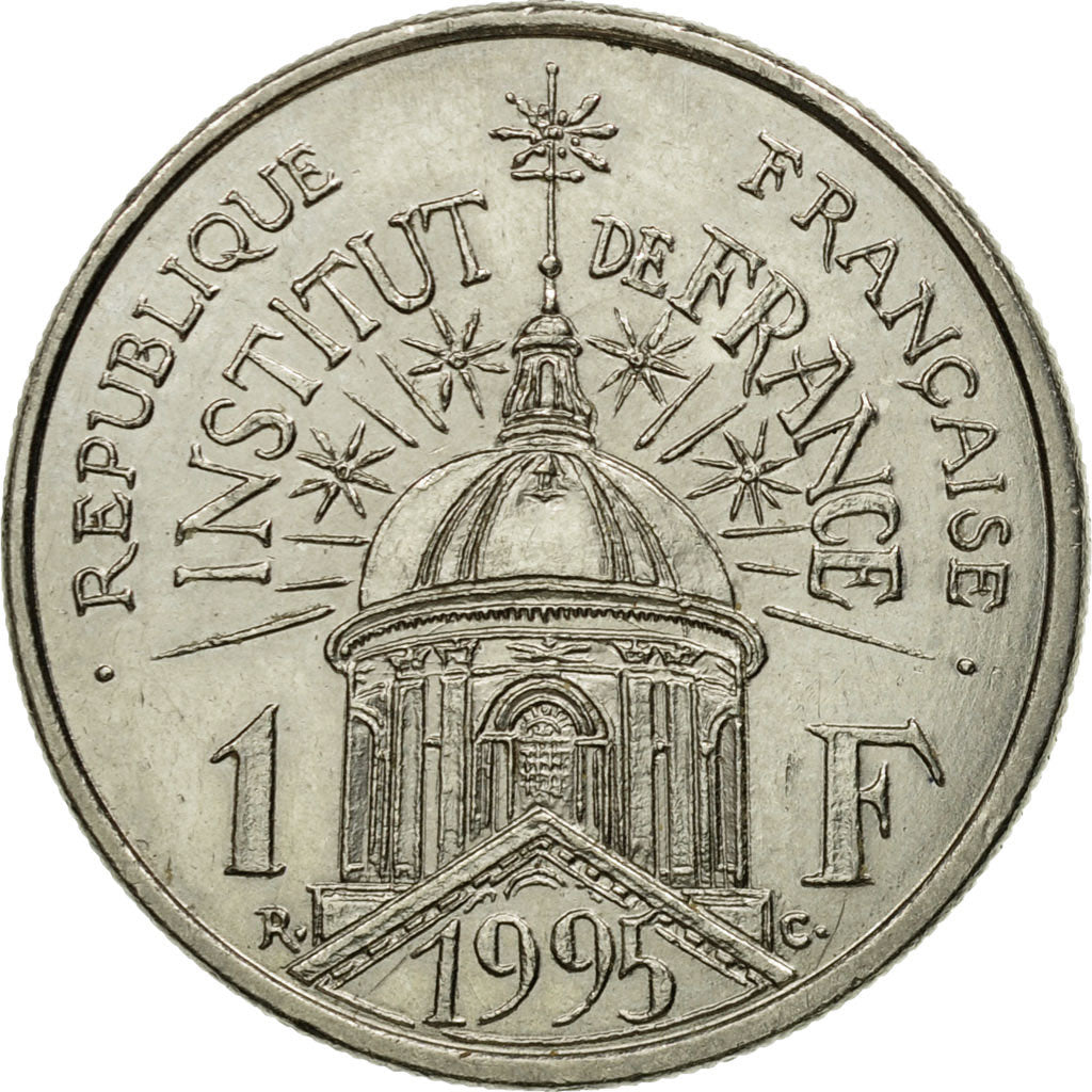 Coin, France, Institut, Franc, 1995, Paris, AU(55-58), Nickel, KM:1133
