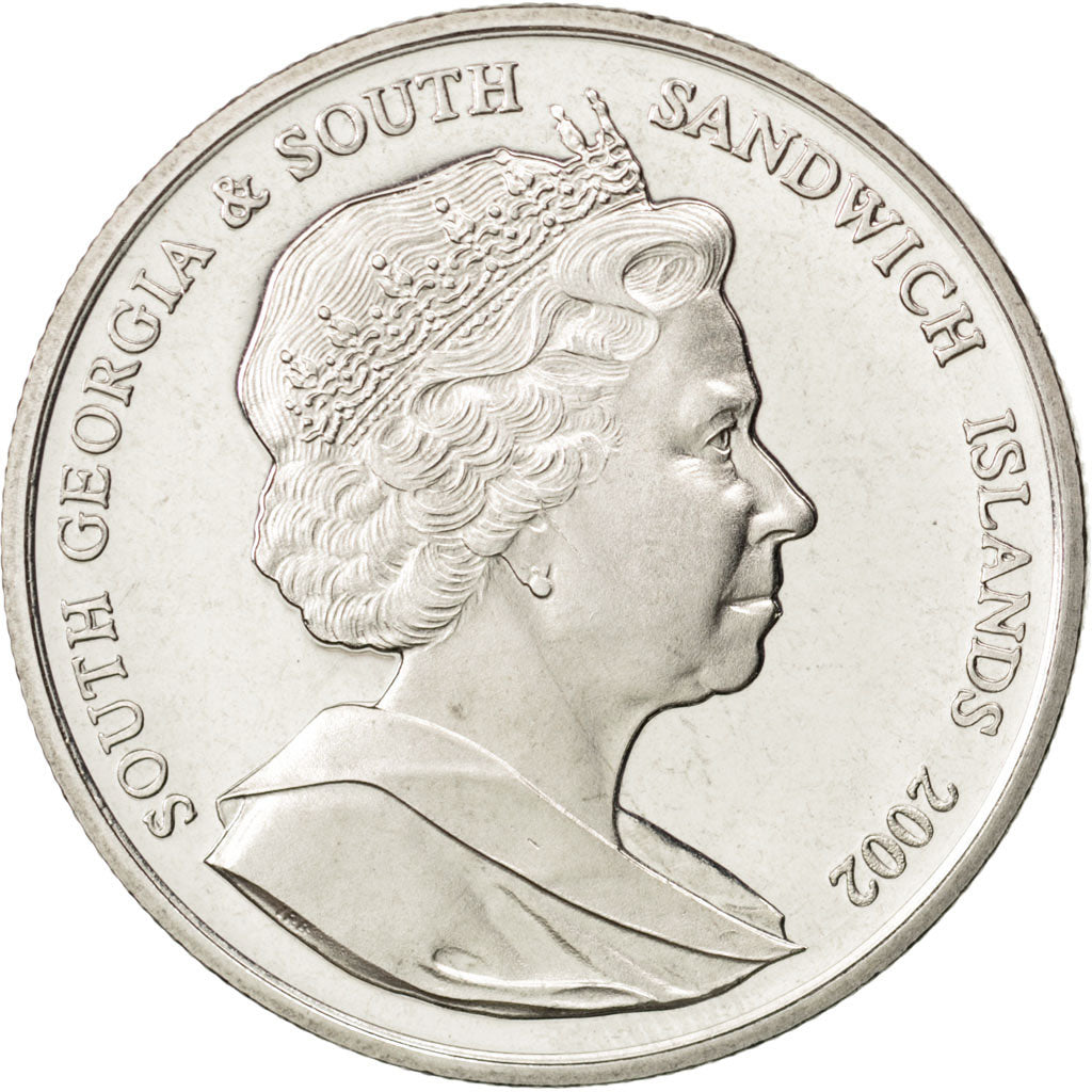 SOUTH GEORGIA AND THE SOUTH SANDWICH ISLANDS, 2 Pounds, 2002, Pobjoy Mint, KM...