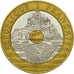 Moneta, Francia, Mont Saint Michel, 20 Francs, 1992, Paris, BB, Tri-metallico