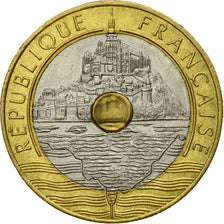 Coin, France, Mont Saint Michel, 20 Francs, 1992, Paris, EF(40-45)