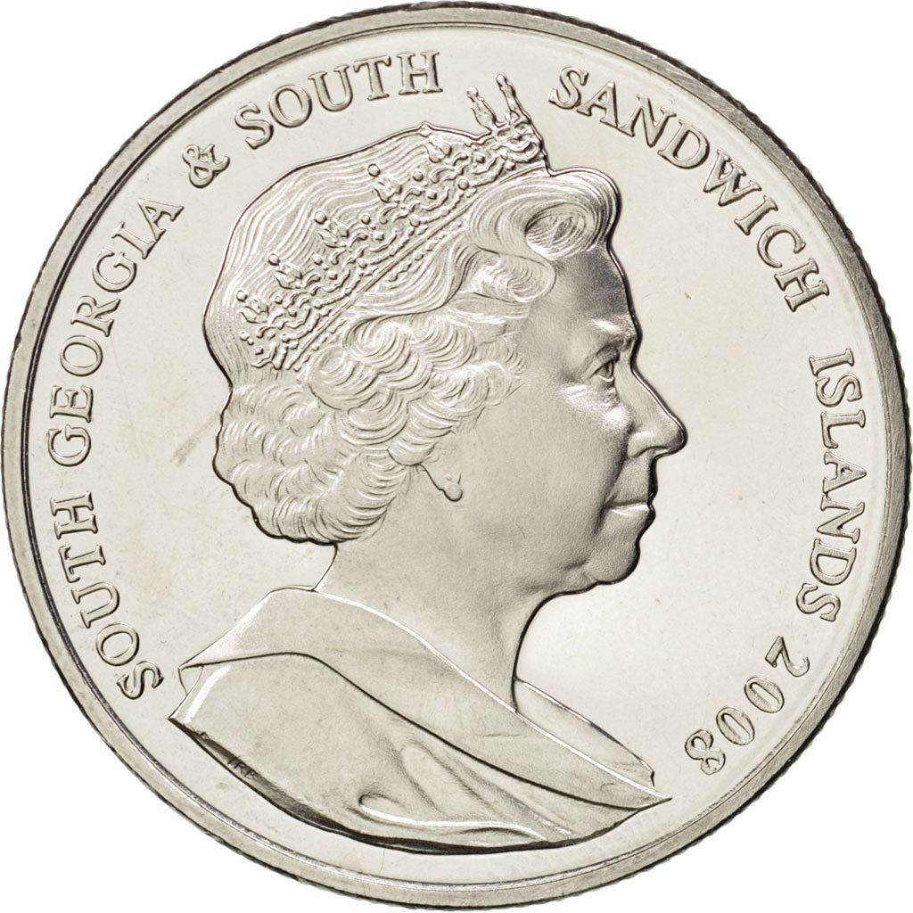 SOUTH GEORGIA AND THE SOUTH SANDWICH ISLANDS, 2 Pounds, 2008, Pobjoy Mint, KM...