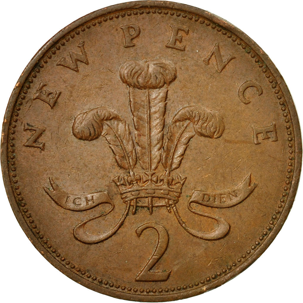 Coin, Great Britain, Elizabeth II, 2 Pence, 1979, British Royal Mint, EF(40-45)