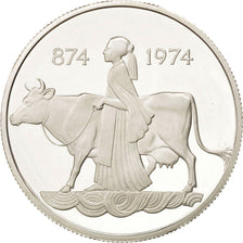 ICELAND, 500 Kronur, 1974, KM #20, MS(65-70), Silver, 20.00