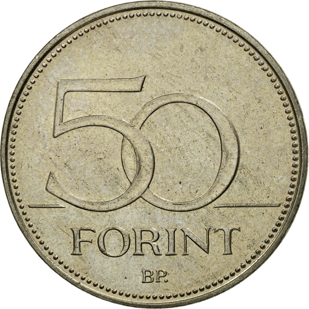 Coin, Hungary, 50 Forint, 2003, Budapest, EF(40-45), Copper-nickel, KM:697