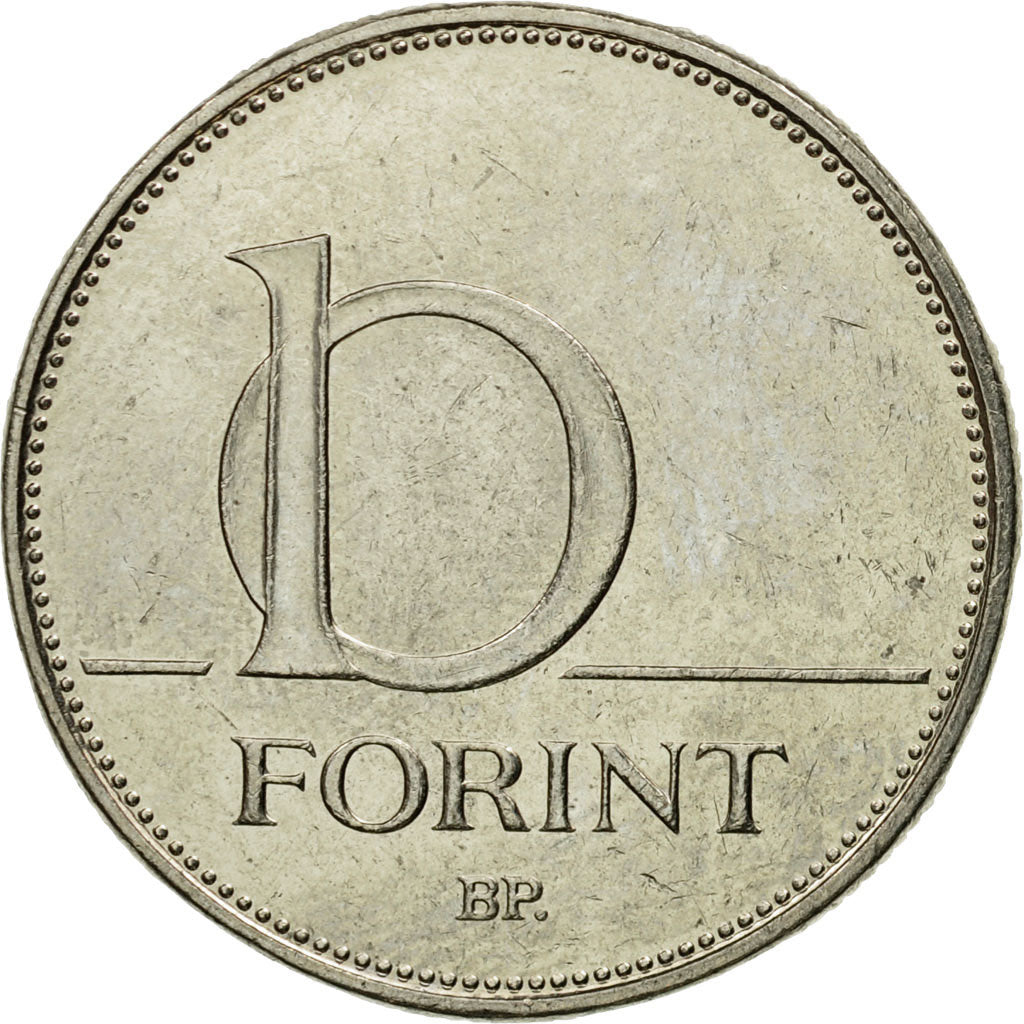 Coin, Hungary, 10 Forint, 2003, AU(55-58), Copper-nickel, KM:695