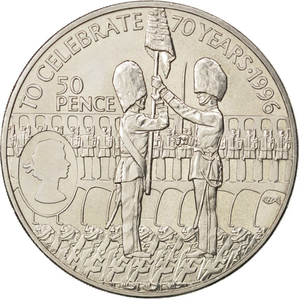 Ile de l'Ascension, Elisabeth II, 50 Pence 1996, KM 8
