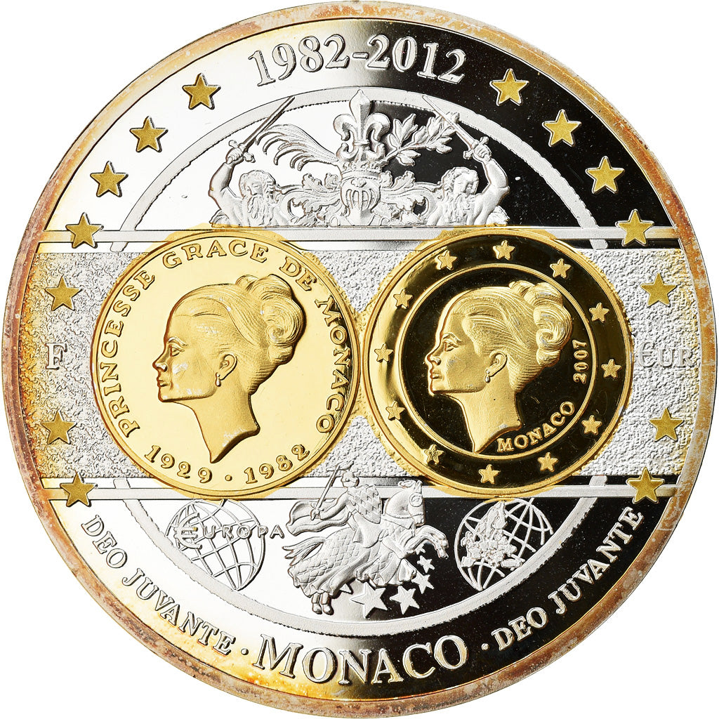 Monaco, Medal, Pièces Commémoratives d'Europe, 2012, MS(65-70), Copper Plated