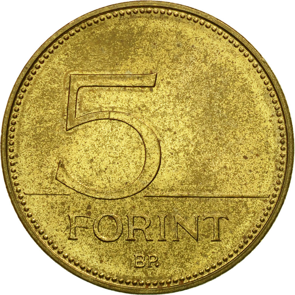 Coin, Hungary, 5 Forint, 2003, Budapest, EF(40-45), Nickel-brass, KM:694