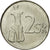 Moneda, Eslovaquia, 2 Koruna, 1995, MBC, Níquel chapado en acero, KM:13