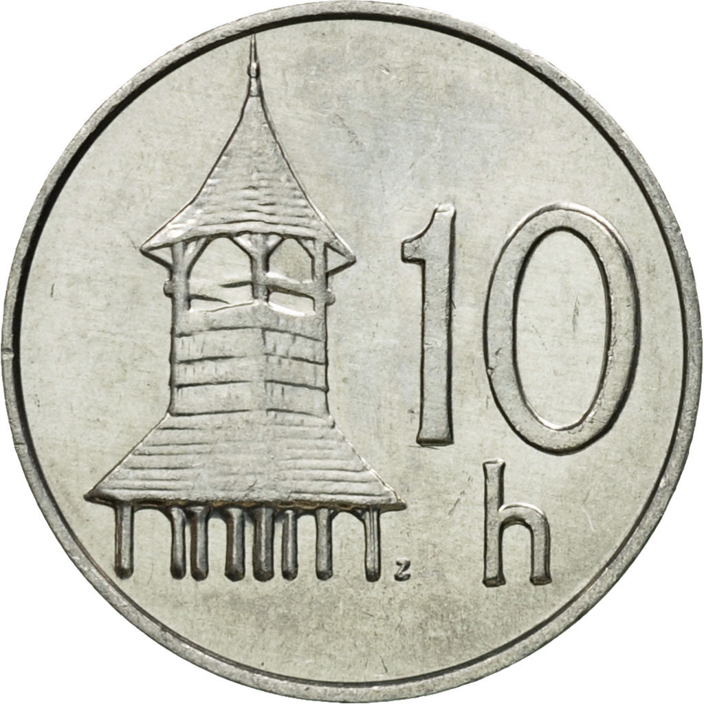 Moneta, Slovacchia, 10 Halierov, 2002, SPL-, Alluminio, KM:17