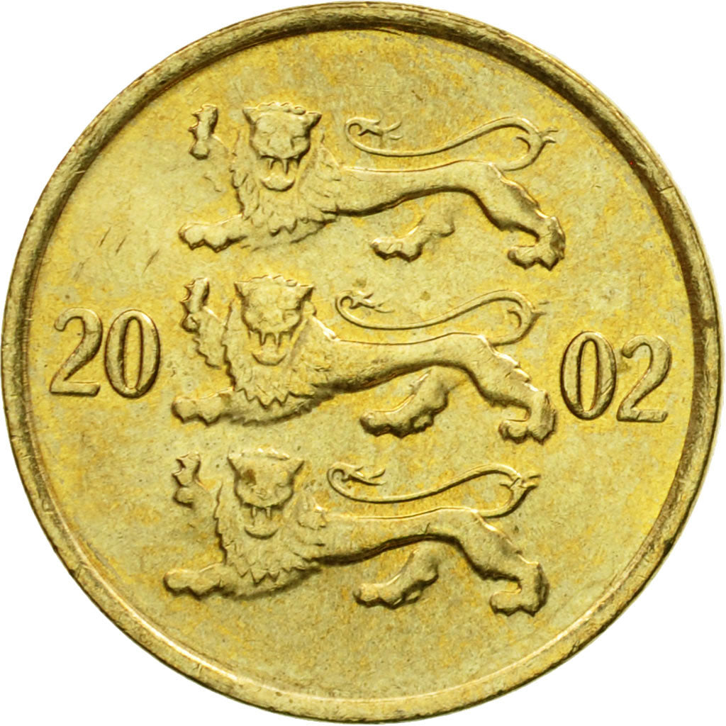 Coin, Estonia, 10 Senti, 2002, no mint, EF(40-45), Aluminum-Bronze, KM:22