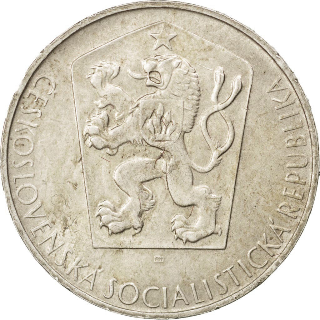 Coin, Czechoslovakia, 10 Korun, 1964, MS(60-62), Silver, KM:56