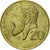 Moneta, Cypr, 20 Cents, 2001, EF(40-45), Mosiądz niklowy, KM:62.2