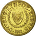 Moneta, Cipro, 10 Cents, 2002, BB, Nichel-ottone, KM:56.3