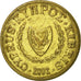 Coin, Cyprus, 10 Cents, 2002, EF(40-45), Nickel-brass, KM:56.3