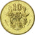 Coin, Cyprus, 10 Cents, 2002, EF(40-45), Nickel-brass, KM:56.3