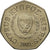 Moneta, Cypr, 50 Cents, 2002, EF(40-45), Miedź-Nikiel, KM:66