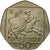 Coin, Cyprus, 50 Cents, 2002, EF(40-45), Copper-nickel, KM:66