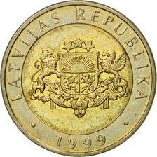 Coin, Latvia, 2 Lati, 1999, EF(40-45), Bi-Metallic, KM:38