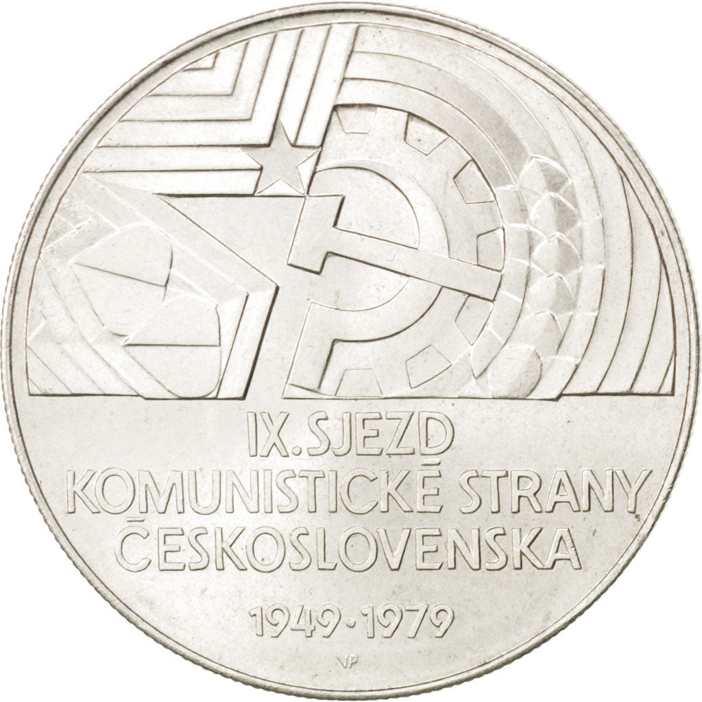 CZECHOSLOVAKIA, 50 Korun, 1979, KM #98, MS(63), Silver, 31, 12.92