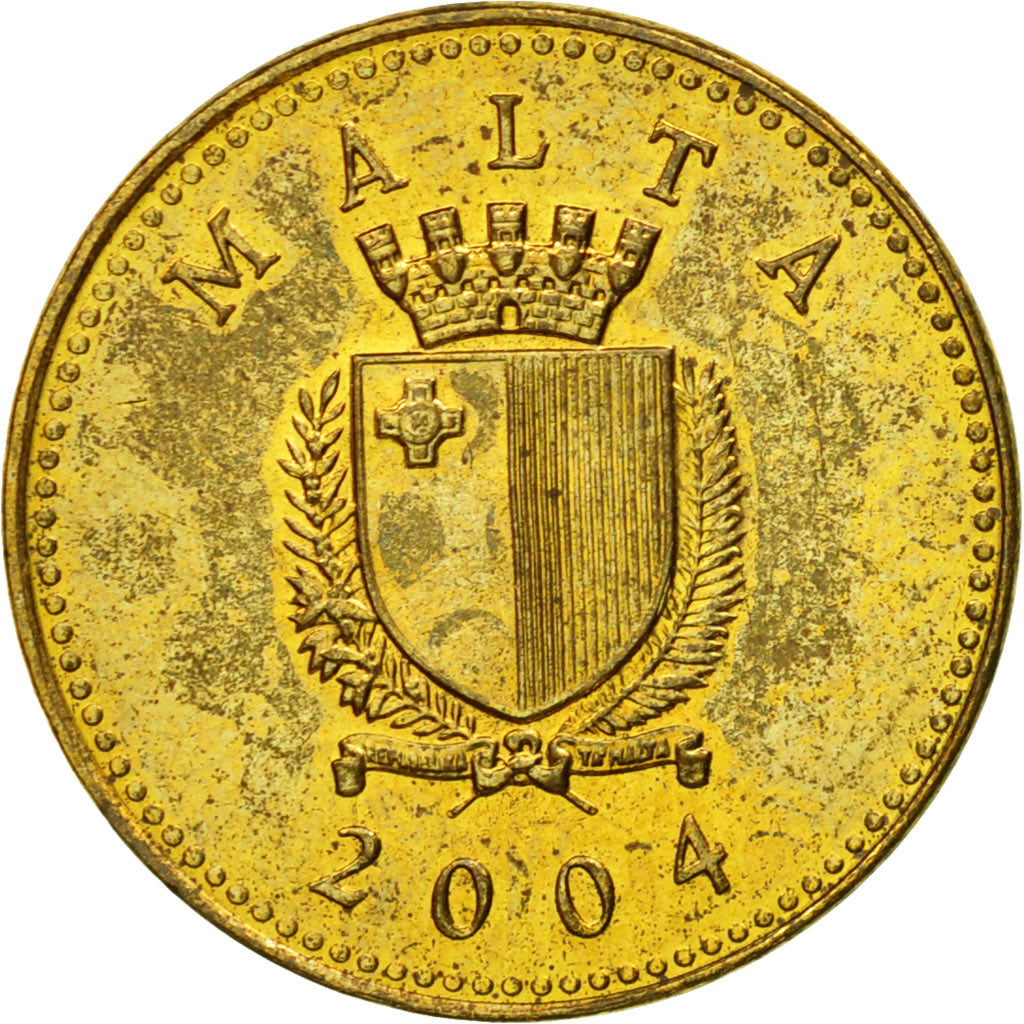 Coin, Malta, Cent, 2004, British Royal Mint, EF(40-45), Nickel-brass, KM:93